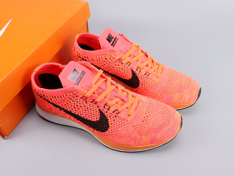 Nike Flyknit Racer Orange Black Shoes